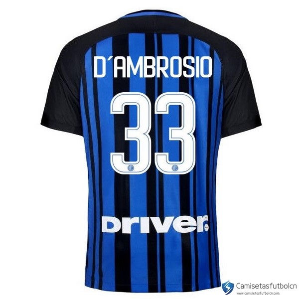 Camiseta Inter Primera equipo D'Ambrosio 2017-18